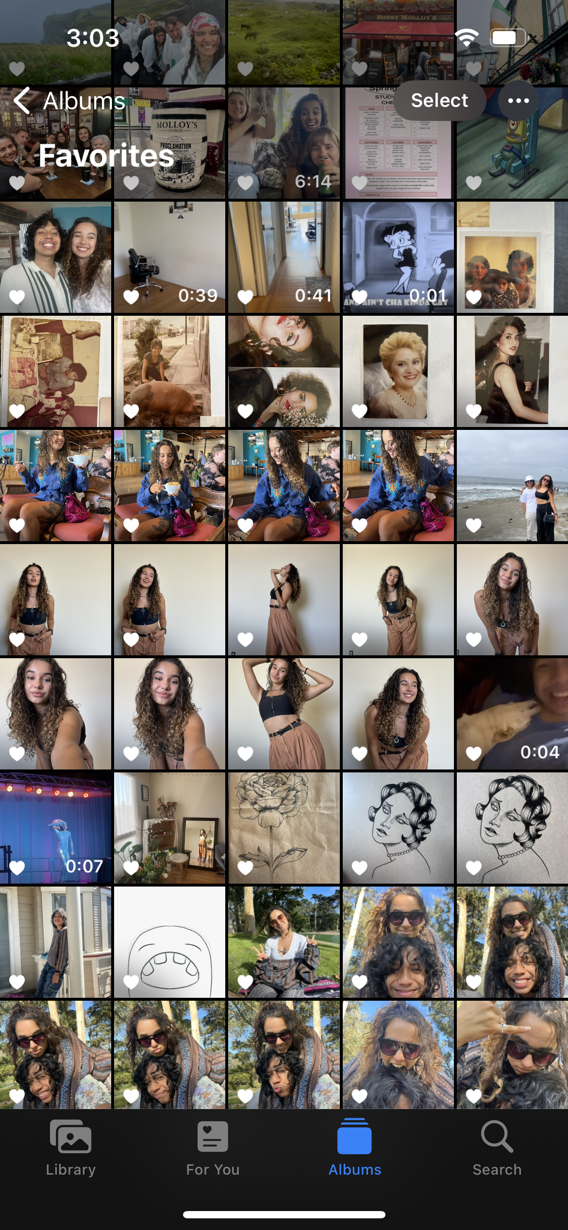 screenshot of my camera roll